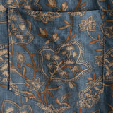 Ανδρικό Πουκάμισο από Βαμβάκι με Πατρόν Paisley Λουλούδια Vintage Retro από τη Δεκαετία του '70 με Κουμπιά και Κοντά Μανίκια για την Παραλία