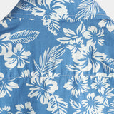Αloha πουκάμισο κοντομάνικο σε μπλε τροπικό λουλουδάτο σχέδιο για άνδρες