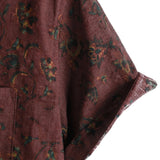 Καλοκαιρινό Μάο Μπλουζάκι σε Λουλούδια Retro Boho για Άνδρες