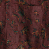 Καλοκαιρινό Μάο Μπλουζάκι σε Λουλούδια Retro Boho για Άνδρες