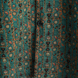 Ανδρικό Vintage Πουκάμισο από Βαμβάκι με Σχέδιο Paisley από τη Δεκαετία του '70, Πράσινο, Boho, Retro, Tribal, με Κοντό Μανίκι