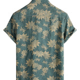 Ανδρικό Καλοκαιρινό Τ-Shirt με Κοντά Μανίκια από Βαμβάκι με Σχέδιο Φύλλου Σφενδάμου