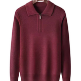 Πουλόβερ Gstaad Cashmere με μισό φερμουάρ