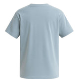Ανδρικό T-shirt από βαμβάκι – Αναπνεύσιμο κοντομάνικο με στρογγυλή λαιμόκοψη – Θολό μπλε