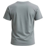 Ανδρικό T-shirt από βαμβάκι – Αερόβιο κοντομάνικο με στρογγυλή λαιμόκοψη – Σιδερένιο γκρι