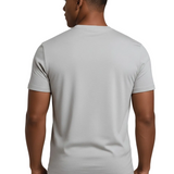Ανδρικό T-shirt Slim-Fit σε Ασημένιο Μανδύα