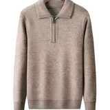 Πουλόβερ Gstaad Cashmere με μισό φερμουάρ