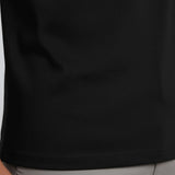 Ανδρικό T-shirt Slim-Fit Με Μεερσερισμένη Υφή Σε Μαύρο Χρώμα