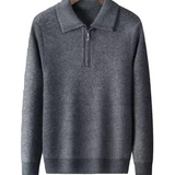 Πουλόβερ Gstaad Cashmere με μισό φερμουάρ