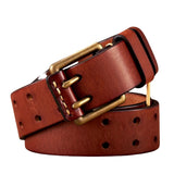 Ζώνη Lancaster – Διπλή αγκράφα σε vintage στυλ
