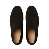 Ανδρικές Σουέτ Μοκασίνια – Slip-On Chukka Στυλ, Ίσια Σόλα – Μαύρο