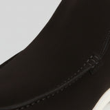 Ανδρικές Σουέτ Μοκασίνια – Slip-On Chukka Στυλ, Ίσια Σόλα – Μαύρο