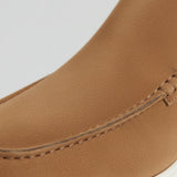 Ανδρικά Δερμάτινα Μοκασίνια – Slip-On Chukka Στυλ, Ίσιο Τακούνι – Καφέ