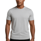 Ανδρικό T-shirt Slim-Fit σε Ασημένιο Μανδύα
