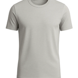 Ανδρικό T-shirt Slim-Fit σε Ασημένιο Μανδύα
