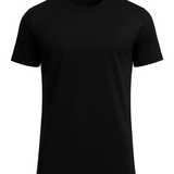 Ανδρικό T-shirt Slim-Fit Με Μεερσερισμένη Υφή Σε Μαύρο Χρώμα