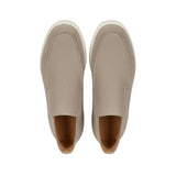 Ανδρικά Suede Μοκασίνια – Slip-On Chukka Στυλ, Flat Τακούνι – Γκρίζο