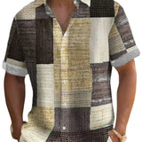 Κομψό Πουκάμισο Patchwork