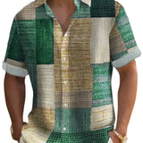 Κομψό Πουκάμισο Patchwork