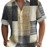 Κομψό Πουκάμισο Patchwork