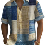 Κομψό Πουκάμισο Patchwork