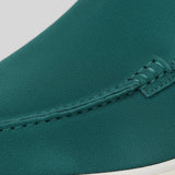 Ανδρικά Μοκασίνια από Σουέτ – Slip-On Chukka Στυλ, Ίσια Σόλα – Μπλε-Πράσινο