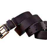 Ζώνη Lancaster – Διπλή αγκράφα σε vintage στυλ